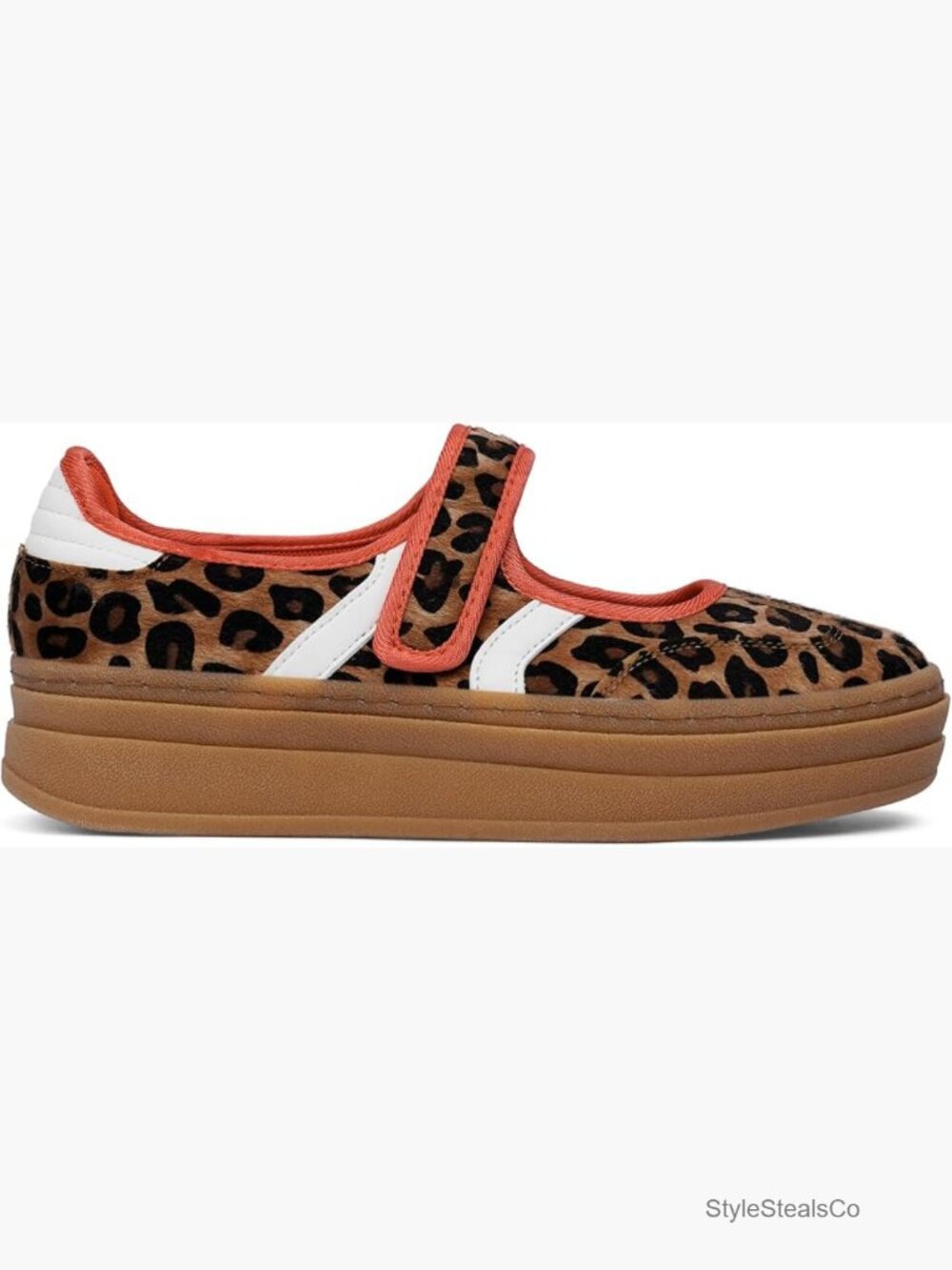 Women's Platform Mary Jane Sneakers Slip On Casual Tennis Shoes - Picture 1 of 7
